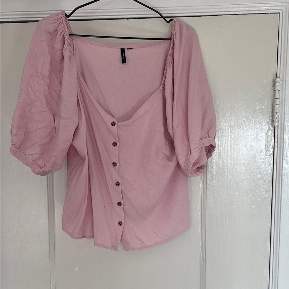 Vero Moda Light Purple  Button-Up Women's Top